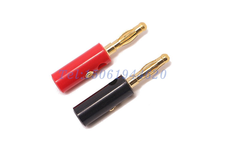 帶小螺絲免焊接式連接器鋅合金香蕉插 25.419