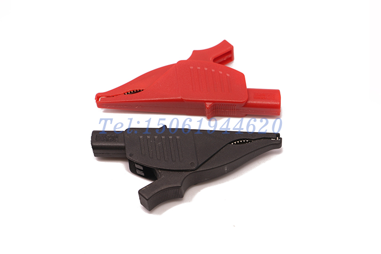 開口44mm全包護套鱷魚夾 全銅高壓測試夾4mm尾孔測試夾 27.263