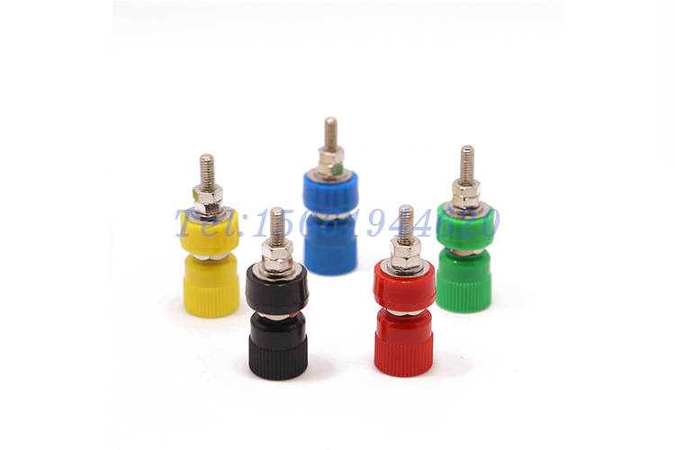 24.828 4mm香蕉插頭線接線柱 面板插座 電源接線柱測試孔座M4