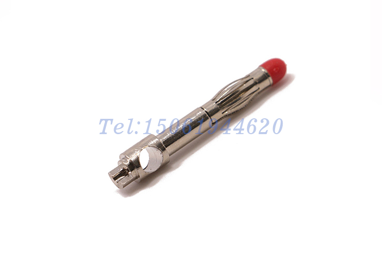 28.520 鍍鎳4mm非絕緣燈籠花香蕉插頭