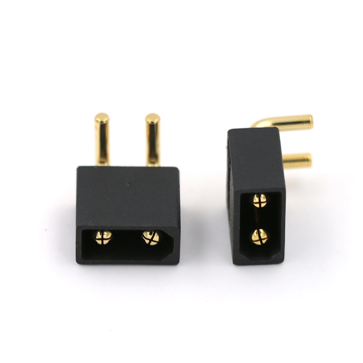 艾邁斯XT30PW-M36 PCB板用2芯臥式連接器銅鍍金阻燃插頭AMASS配件