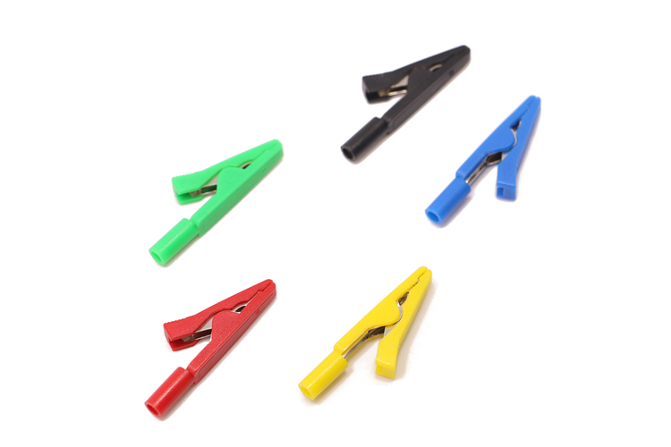 艾邁斯2.0mm純銅絕緣鱷魚夾 可焊接/直插2mm表筆/香蕉頭AMASS正品 27.187