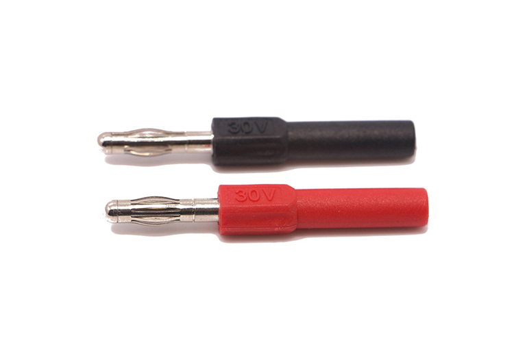 艾邁斯香蕉插頭4mm公轉(zhuǎn)4mm母銅鍍鎳轉(zhuǎn)接頭AMASS熱賣(mài)正品短路插