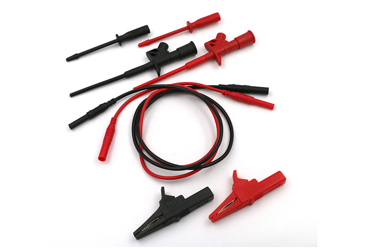 艾邁斯33.130雙色萬用表測試組套 包含鱷魚夾測試鉤針不含尼龍包