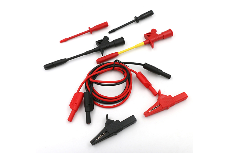 艾邁斯33.120雙色萬用表測試組套 包含鱷魚夾測試鉤針不含尼龍包