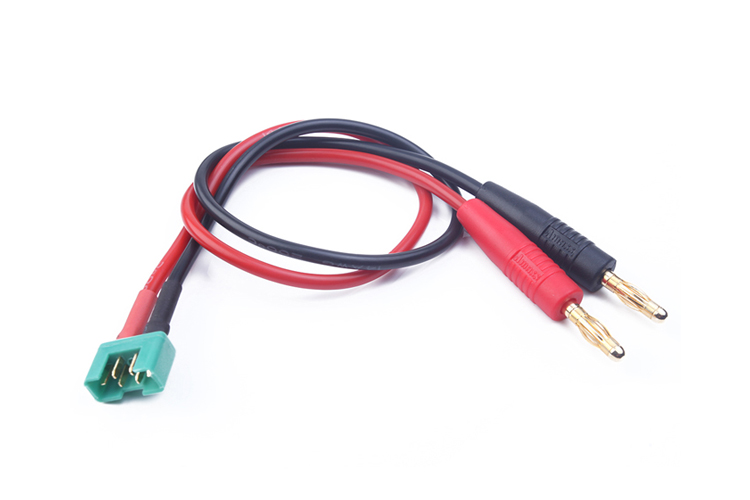 AMASS出品MPX充電線 30cm14AWG專用充電硅膠線 4mm充電香蕉插頭