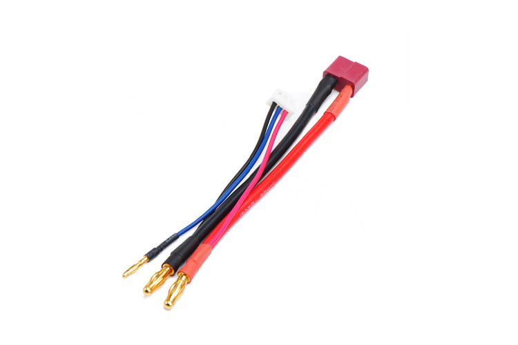 艾邁斯T插平衡充電線鋰電池線14AWG22號PVC線AMASS熱賣模型配件