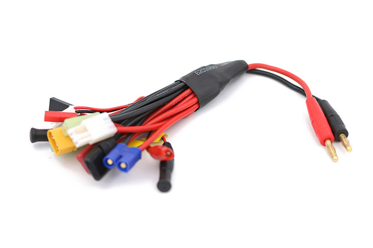 AMASS航模車模船模用多功能電源充電連接線，帶常見插頭 AM-5008