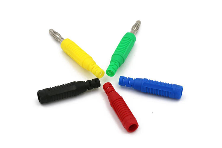 艾邁斯25.422 4mm香蕉插頭銅鍍鎳焊接型接線端子耐24A